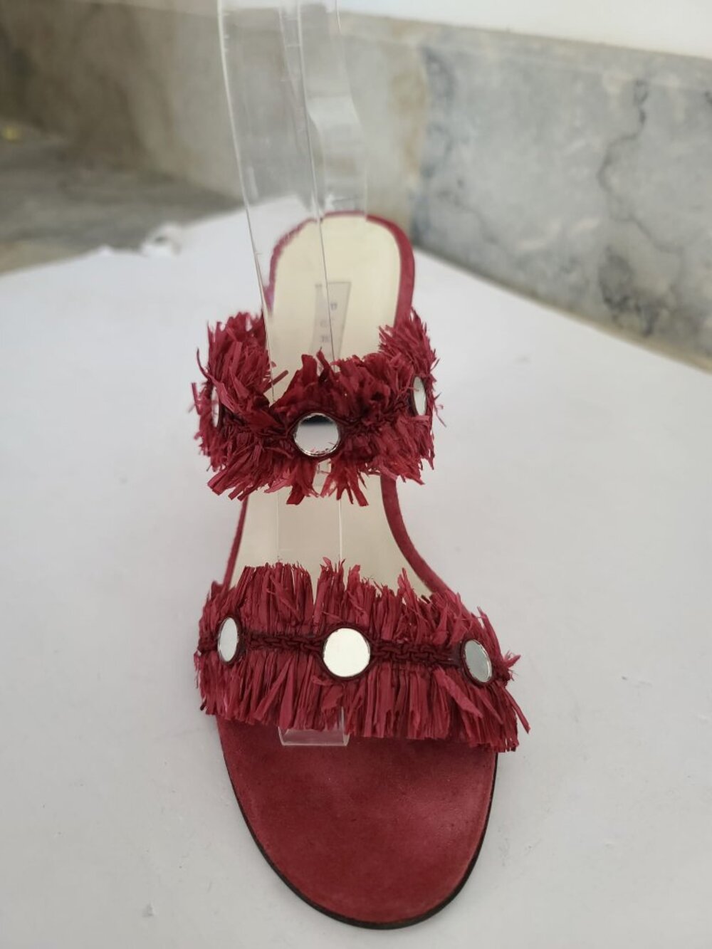 Pura Lopez Finged Heels
